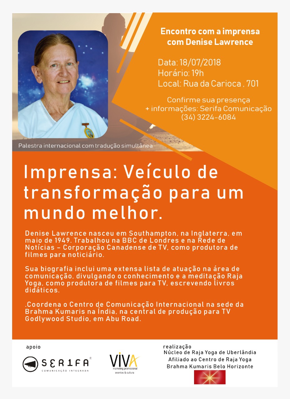 Palestra “Imprensa – veículo para a transformação do mundo”
